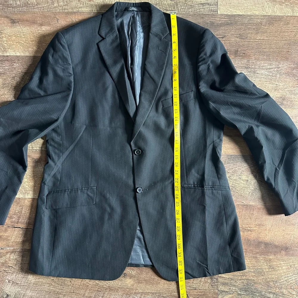 Men's Haggar Black Pinstripe Sport Coat & Blazer